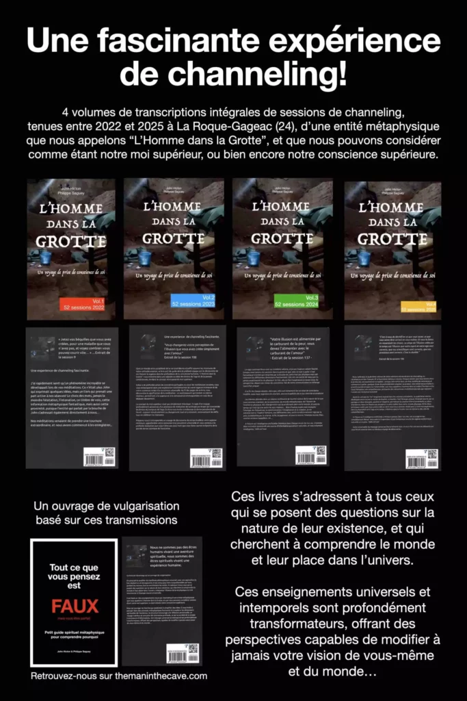 Livres de channeling de L'Homme dans la Grotte